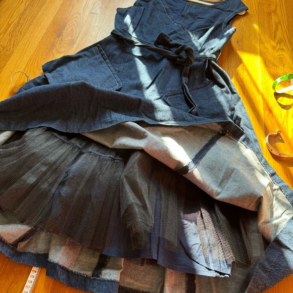 Hope for Flowers by Tracy Reese Denim Dress with Petticoat - Picture 7 of 10